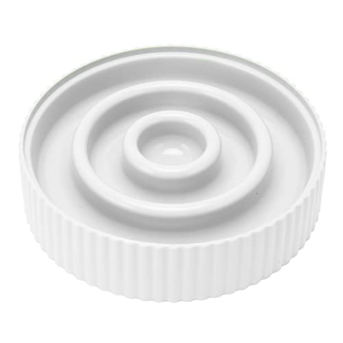 LJCM Futternapf für Langsame Fütterung, Einfache und Interessante Reinigung, um EIN Ersticken des Futternapfs für Kleine und Mittelgroße Hunde zu Verhindern (White) von LJCM