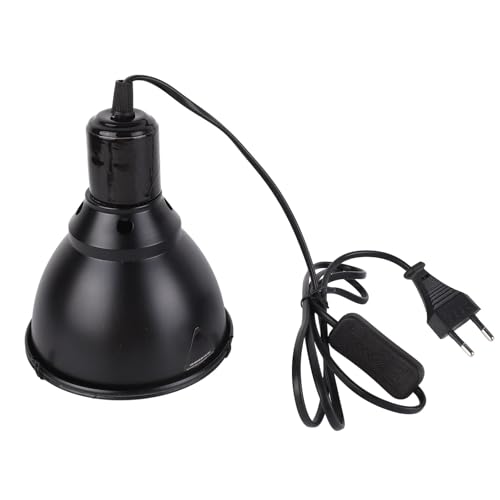 Kuppel-Reptitle-Licht, 5,5 Zoll, Leicht zu Reinigen, Gleichmäßige Heizung, Reptilienlampenhalterung, Einfache Installation, 220–250 V, für Kleine Tiere (EU-Stecker) von LJCM