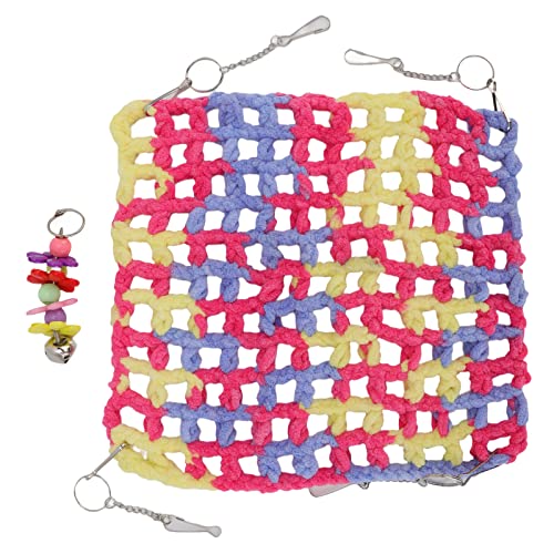 LJCM Hamster-Hängematte, Elastische Kleintierkäfig-Hängematte, Robust, Atmungsaktiv, Weich und Bequem für Meerschweinchen (25 * 25CM) von LJCM