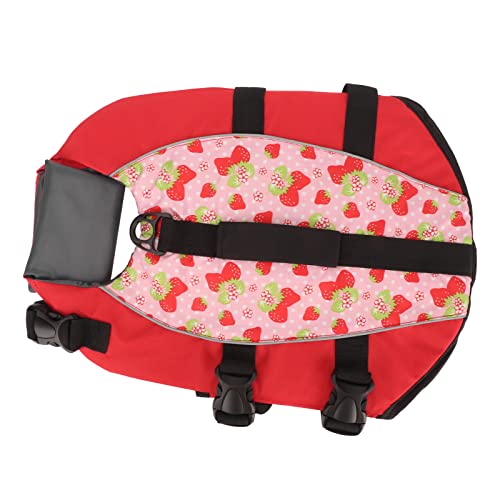 LJCM Hunde-Auftriebsweste, Verstellbare Hunde-Schwimmweste mit Klettverschluss Zum Bootfahren für Große Haustiere (M) von LJCM