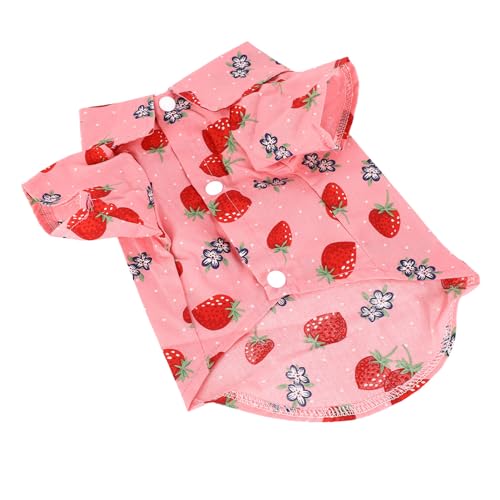 LJCM Hunde-Sommer-Shirt, Modisches, Waschbares, Bequemes Haustier-Sommer-T-Shirt aus Polyester, Hautfreundlich für Welpen Im Freien (L) von LJCM