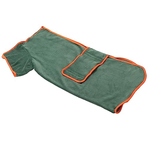 LJCM Hundehandtuch-Bademantel, Haustier-Bademantel, Wasseraufnahme, Klettverschluss-Design, Hautfreundlich für Reisen (M) von LJCM