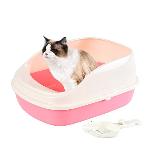 LJJ Katzentoilette Halb Von Katzentoilette Umgeben SpritzwassergeschüTztes KäTzchensandbecken Mit Katzenstreu GroßE Katzentoilette LJJ Katzentoilette Halb Von Katzentoilette Umgeben SpritzwassergeschüTztes KäTzchensandbecken Mit Katzenstreu GroßE Katzentoilette von LJJ