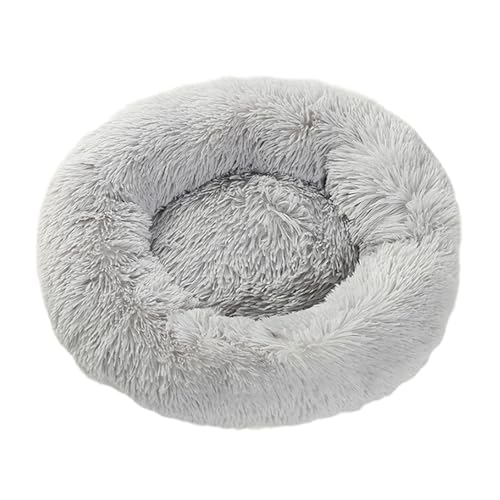 LJWDYS Donut Hundebett Katzenbett, Tragbare Waschbar Haustierbett Für Kleine Und Mittelgroße Hunde Katzen (Color : Gray, Size : 100cm) von LJWDYS