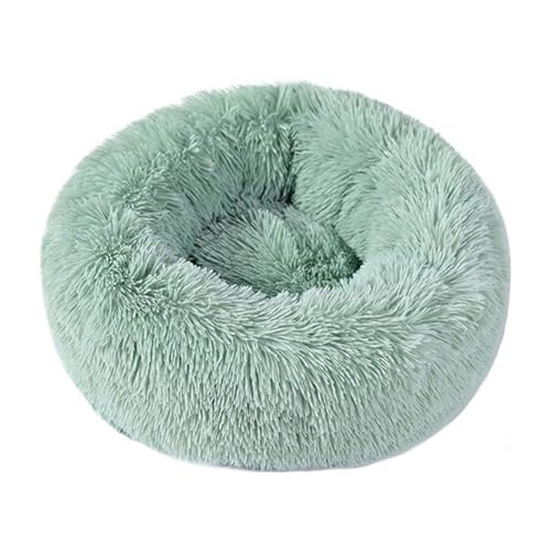 LJWDYS Donut Hundebett Katzenbett, Tragbare Waschbar Haustierbett Für Kleine Und Mittelgroße Hunde Katzen (Color : LightGreen, Size : 100cm) von LJWDYS