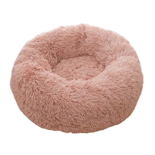 LJWDYS Donut Hundebett Katzenbett, Tragbare Waschbar Haustierbett Für Kleine Und Mittelgroße Hunde Katzen (Color : Pink, Size : 100cm) von LJWDYS