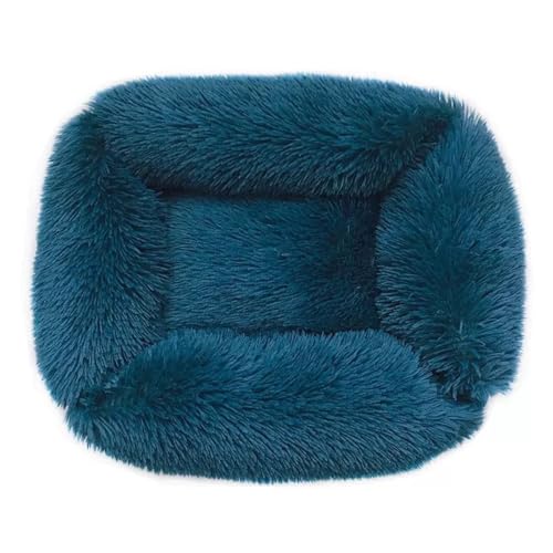 LJWDYS Waschbar Hundebett Katzenbett, Anti-Angst rutschfest Hundekorb Haustierbett Für Katzen Große Mittelgroße & Kleine Hunde (Color : Blue, Size : L) von LJWDYS