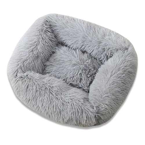 LJWDYS Waschbar Hundebett Katzenbett, Anti-Angst rutschfest Hundekorb Haustierbett Für Katzen Große Mittelgroße & Kleine Hunde (Color : Gray, Size : L) von LJWDYS