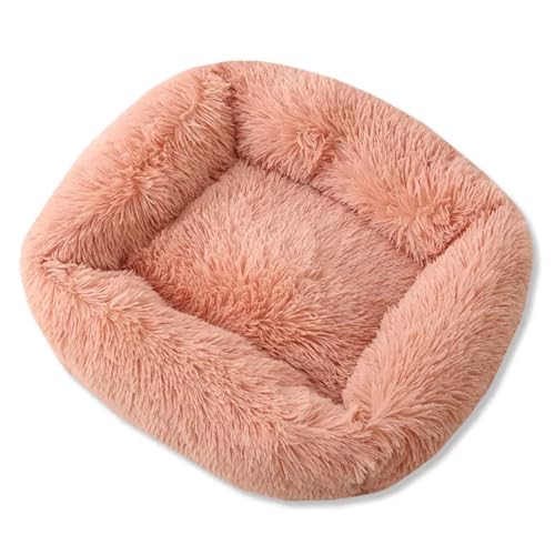 LJWDYS Waschbar Hundebett Katzenbett, Anti-Angst rutschfest Hundekorb Haustierbett Für Katzen Große Mittelgroße & Kleine Hunde (Color : LightSalmon, Size : L) von LJWDYS