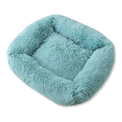 LJWDYS Waschbar Hundebett Katzenbett, Anti-Angst rutschfest Hundekorb Haustierbett Für Katzen Große Mittelgroße & Kleine Hunde (Color : PowderBlue, Size : L) von LJWDYS