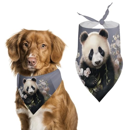 Bandana mit Blume Hund Bandana waschbar & verstellbar Dreieckstuch Atmungsaktiver Haustierschal für kleine, mittelgroße und große Haustiere, niedliches modisches Haustierzubehör Bandana mit Blume Hund Bandana waschbar & verstellbar Dreieckstuch Atmungsaktiver Haustierschal für kleine, mittelgroße und große Haustiere, niedliches modisches Haustierzubehör von LKHDS