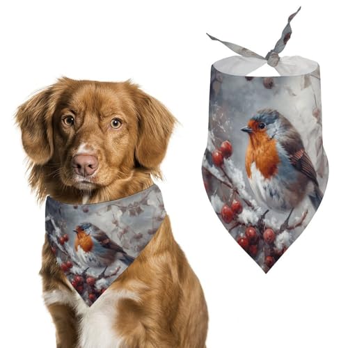 Bird on Branch Hundehalstuch, waschbar und verstellbar, Dreieckstuch, atmungsaktiv, Haustierschal für kleine, mittelgroße und große Haustiere, niedliches modisches Haustierzubehör Bird on Branch Hundehalstuch, waschbar und verstellbar, Dreieckstuch, atmungsaktiv, Haustierschal für kleine, mittelgroße und große Haustiere, niedliches modisches Haustierzubehör von LKHDS