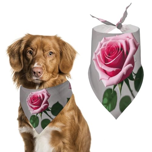 Dahlia Hundehalstuch, waschbar, verstellbar, Dreieckstuch, atmungsaktiv, für kleine, mittelgroße und große Haustiere, niedliches modisches Haustierzubehör Dahlia Hundehalstuch, waschbar, verstellbar, Dreieckstuch, atmungsaktiv, für kleine, mittelgroße und große Haustiere, niedliches modisches Haustierzubehör von LKHDS