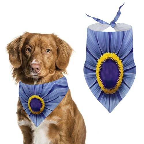 Hundehalstuch, Motiv: Blume, Herz, Biene, waschbar, verstellbar, dreieckig, atmungsaktiv, für kleine, mittelgroße und große Haustiere, niedliches modisches Haustierzubehör Hundehalstuch, Motiv: Blume, Herz, Biene, waschbar, verstellbar, dreieckig, atmungsaktiv, für kleine, mittelgroße und große Haustiere, niedliches modisches Haustierzubehör von LKHDS