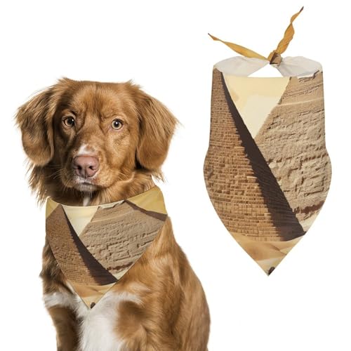 Hundehalstuch aus dem alten Ägypten, waschbar und verstellbar, Dreieckstuch, atmungsaktiv, für kleine, mittelgroße und große Haustiere, niedliches modisches Haustierzubehör Hundehalstuch aus dem alten Ägypten, waschbar und verstellbar, Dreieckstuch, atmungsaktiv, für kleine, mittelgroße und große Haustiere, niedliches modisches Haustierzubehör von LKHDS
