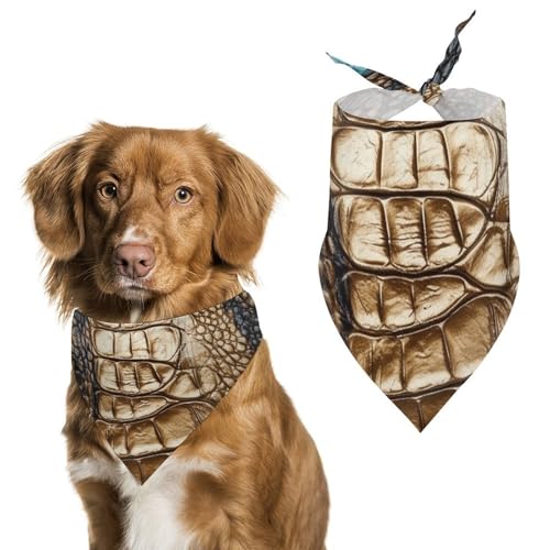 Hundehalstuch mit Tierhautmuster, waschbar und verstellbar, Dreieckstuch, atmungsaktiver Haustierschal für kleine, mittelgroße und große Haustiere, niedliches modisches Haustierzubehör Hundehalstuch mit Tierhautmuster, waschbar und verstellbar, Dreieckstuch, atmungsaktiver Haustierschal für kleine, mittelgroße und große Haustiere, niedliches modisches Haustierzubehör von LKHDS