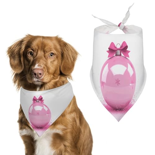 Hundehalstuch mit Weihnachtsballmotiv, waschbar und verstellbar, atmungsaktiv, Haustierschal für kleine, mittelgroße und große Haustiere, niedliches modisches Haustierzubehör Hundehalstuch mit Weihnachtsballmotiv, waschbar und verstellbar, atmungsaktiv, Haustierschal für kleine, mittelgroße und große Haustiere, niedliches modisches Haustierzubehör von LKHDS