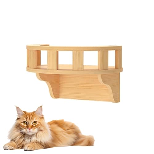 LKPMGOA Katzen-Wandmöbel, Eck-Kletterregal, Sitzstangen, Katzenlaufstege für Die Wand, Frei Kombinierbar, zum Klettern, Spielen, Schlafen, Kratzen(40 * 20cm) von LKPMGOA