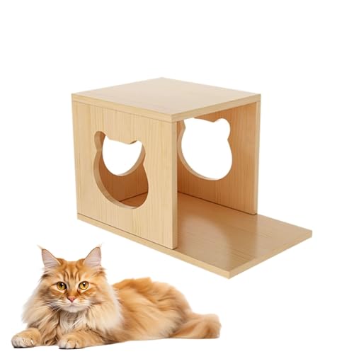 LKPMGOA Katzen-Wandmöbel, Eck-Kletterregal, Sitzstangen, Katzenlaufstege für Die Wand, Frei Kombinierbar, zum Klettern, Spielen, Schlafen, Kratzen(48 * 30cm) von LKPMGOA
