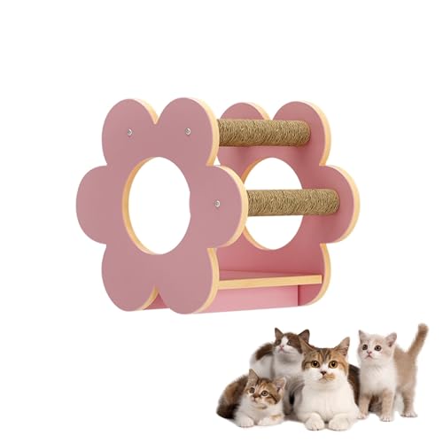 LKPMGOA Katzenwandregale, Katzenregale und Sitzstangen für Die Wand, Kostenlose Selbstmontage, Einfache Montage(29 * 56.7cm) von LKPMGOA