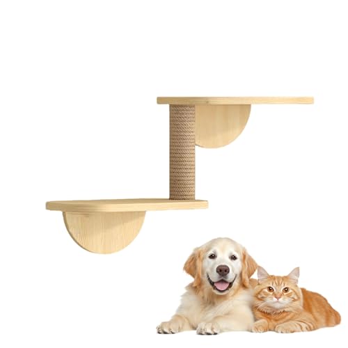 LKPMGOA Kletterregal für Wohnungskatzen, Katzenwandregale und Montierte Sitzstangen, Erweitern Sie Ihren Platz, Glatte Plattenoberfläche, Frei Kombinierbar(30 * 18 * 18cm) von LKPMGOA