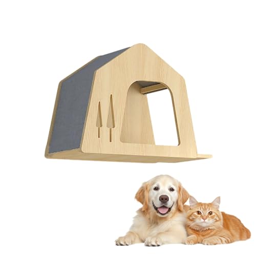 LKPMGOA Kletterregal für Wohnungskatzen, Katzenwandregale und Montierte Sitzstangen, Erweitern Sie Ihren Platz, Glatte Plattenoberfläche, Frei Kombinierbar(45 * 30 * 35cm-3) von LKPMGOA