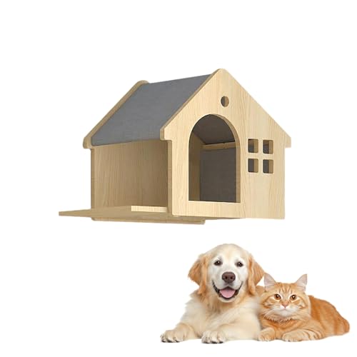 LKPMGOA Kletterregal für Wohnungskatzen, Katzenwandregale und Montierte Sitzstangen, Erweitern Sie Ihren Platz, Glatte Plattenoberfläche, Frei Kombinierbar(45 * 30cm) von LKPMGOA