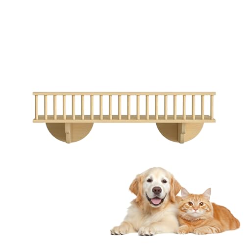 LKPMGOA Kletterregal für Wohnungskatzen, Katzenwandregale und Montierte Sitzstangen, Erweitern Sie Ihren Platz, Glatte Plattenoberfläche, Frei Kombinierbar(60 * 30 * 8cm) von LKPMGOA