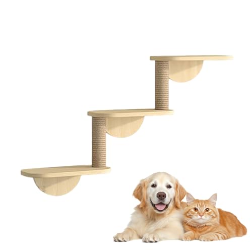 LKPMGOA Kletterregal für Wohnungskatzen, Katzenwandregale und Montierte Sitzstangen, Erweitern Sie Ihren Platz, Glatte Plattenoberfläche, Frei Kombinierbar(70 * 40cm) von LKPMGOA