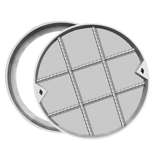 LKSGJSNB Klärgrubenabdeckungen, Runder Schachtdeckel, unsichtbare, versenkte Abwassertankabdeckungen, Hochleistungs-Abwasserbeckenabdeckung und Klärgrubendeckel(D30cm/11.8in) von LKSGJSNB