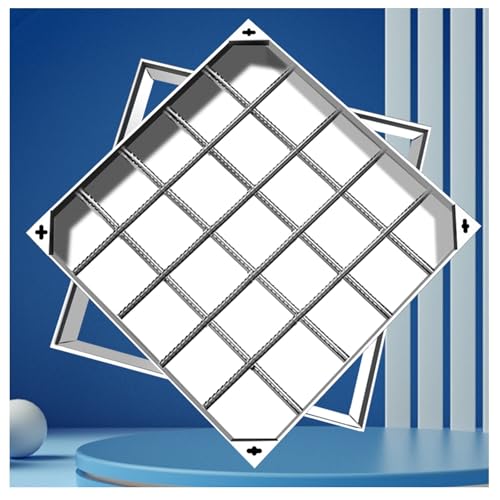 LKSGJSNB Klärgrubenabdeckungen, Schachtabdeckung aus Edelstahl, unsichtbare Abwasserbeckenabdeckung, robuste Flache Deckel for die unterirdische Kanalisation(5cm,100 * 100cm/39.3 * 39.3in) von LKSGJSNB