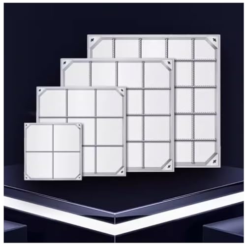 LKSGJSNB Klärgrubenabdeckungen, Unsichtbare, bündige Abwasserbeckenabdeckung, runder Schachtdeckel, robuster Klärgrubendeckel mit Sockel(5cm,80 * 80cm/31.5 * 31.5in) von LKSGJSNB