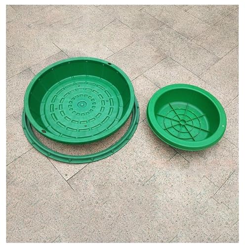 LKSGJSNB Klärgrubenabdeckungen, Unsichtbare Abwasserbeckenabdeckungen/Deckel for Sumpfpumpen, Schachtabdeckung und Rahmen aus Edelstahl, Garagenbodenablaufabdeckung(A60*60CM/23.6 * 23.6IN) von LKSGJSNB