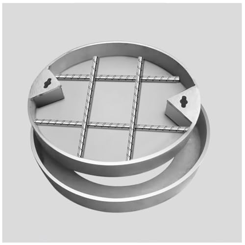 LKSGJSNB Klärgrubenabdeckungen, Unsichtbarer Schachtdeckel aus Edelstahl, runder Abwasserbeckendeckel, Kanaldeckel aus Edelstahl 304(D80cm/31.5in) von LKSGJSNB