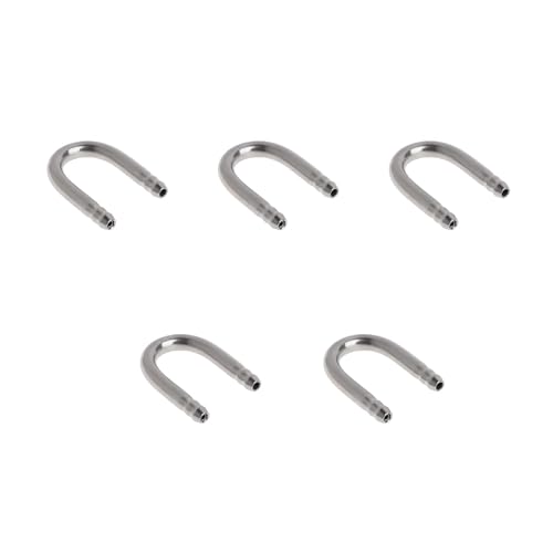 Aquarium-Luftschlauch, Edelstahl-Anschlüsse, U-Form, Fisch für Luftschlauch, Metallrohr für 4 mm Luftleitungsschlauch, Aquariumheizung, Lichtthermometer, Kies, Sanddekorationen Aquarium-Luftschlauch, Edelstahl-Anschlüsse, U-Form, Fisch für Luftschlauch, Metallrohr für 4 mm Luftleitungsschlauch, Aquariumheizung, Lichtthermometer, Kies, Sanddekorationen von LLHCF