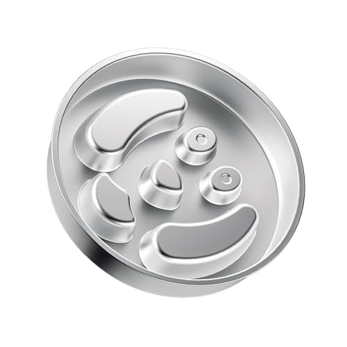 Edelstahl Slow Feeder Dog Bowl Anti Rutsch Rätsel Design Für Kleine Rassen Und Katzen Zum Verhinderung Eines Schnellen Essens Aus Rostfreiem Stähle Langsame Futterhundeschale von LLHCF