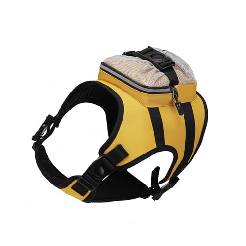 Hundeweste, verstellbares Trainingsgeschirr für Training, Spazierengehen, Rucksack, Gürtel für große kleine Hunde, robuster großer Hunderucksack von LLHCF