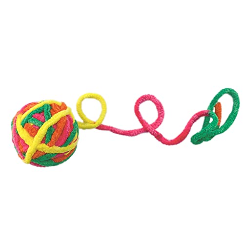 LLHCF Für Garnbälle mit Innen-Trainingsspielzeug für Kätzchen, Kauen, Jagd und Zahnreinigung, 4 cm Durchmesser von LLHCF