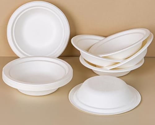 Einweg-Haustiernäpfe, weiß, verdickte Einweg-Futterschüssel, 200 Stück, Einweg-Futternäpfe für Kätzchen, Welpen, Nass- und Trockenfutter (220 ml) von LLHQAMT