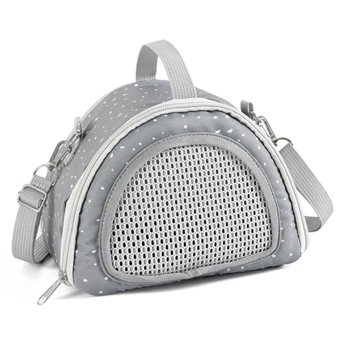Kleintiere Belüftete Träger Bag Flucht Beweis Reißverschluss Entwerfen Verstellbare Crossbody Handtasche Für Hamster Täglich Verwendung Multifunktionaler Nagetierträger Crossbody Bag Tasche von LLINthy