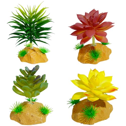 Künstliche Reptilien Pflanze Zum Klettern Von Versteck Terrarium Plastik Sukkulenten Falsches Gras Lebensraum Ornamente Realistische Reptilien Gras von LLINthy