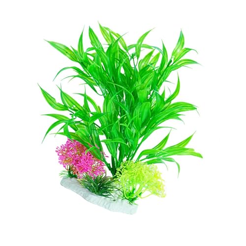 LLINthy Aquarium Landschaft Gras Plastik Aquarien Dekorationen Kunsthandwerk Terrarium Habitat Ornamente Foto Requisiten Aquariumdekorationen von LLINthy
