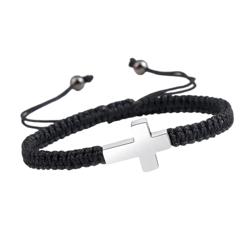 LLINthy Bequemes Haustier Erinnerungen Gekreuztes Armband Einstellbares Handgelenk Seilarmband Schmuckzubehör Für PET Verlustverstellbares Seilarmband Für PET Verloren von LLINthy