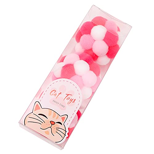 LLINthy Interaktives Spielzeug für Spielzeug, 4,1 cm, weiche Plüschbälle für Spielzeug mit Glocken im Inneren, für Kätzchen, Welpen, drinnen und draußen, 3 Stück LLINthy Interaktives Spielzeug für Spielzeug, 4,1 cm, weiche Plüschbälle für Spielzeug mit Glocken im Inneren, für Kätzchen, Welpen, drinnen und draußen, 3 Stück von LLINthy