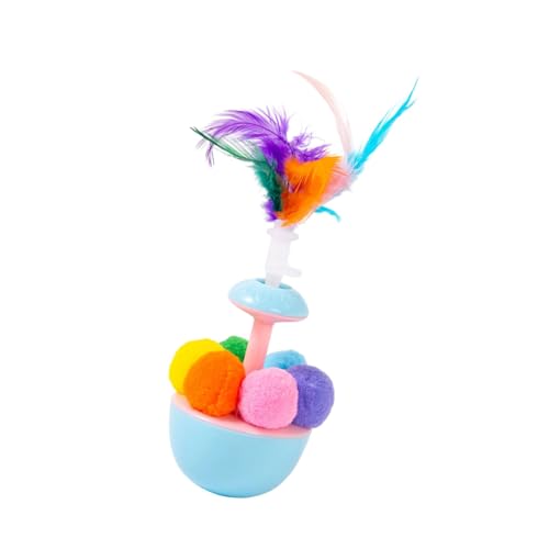 LLINthy Katze Gefiedertes Spielzeug Teaser Spielzeug Mit Pompoms Teaser Für Katzen Katzen Spielzeuggeschenk Für Innenkatzen Plastikkatzen Tumblers LLINthy Katze Gefiedertes Spielzeug Teaser Spielzeug Mit Pompoms Teaser Für Katzen Katzen Spielzeuggeschenk Für Innenkatzen Plastikkatzen Tumblers von LLINthy