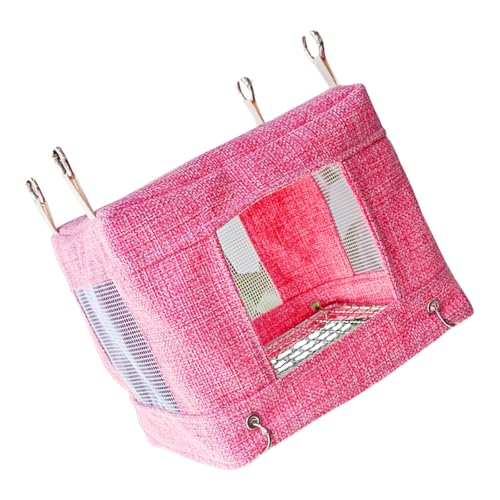 LLINthy Papageien Schwingen Atmungsaktive Hängematte Barsch Birdhouse Vogel Stand Käfig Spielzeug Nest Hängematte Atmungsaktiv von LLINthy