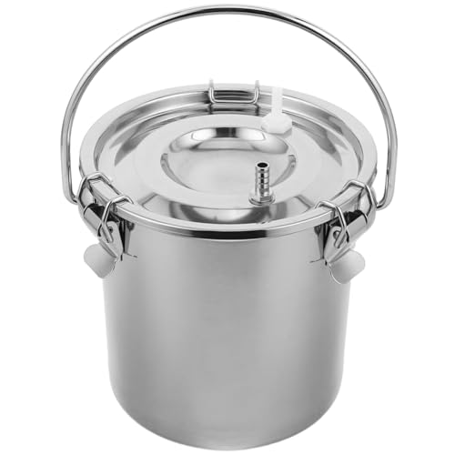 LLINthy Professionelle 3L/5L Milchsammlung Eimer Edelstahl Für Milchprodukte Proof Melking Maschinenteile von LLINthy
