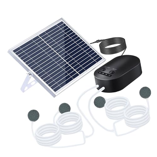 LLINthy Solarenergie Fischteich Luftspanner Hoher Leistungsstarker Sauerstoffgeneratoren Für Hinterhof Wassergarten Mit Sprechenden Luft Sauerstoffversorgungsleiter Outdoor Fischteich Luftkits von LLINthy
