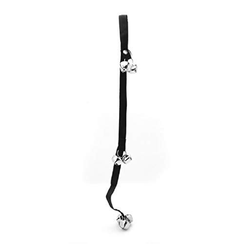 LLINthy Töpfchen Türklingeln Für Haustierpuppenhund Training Eisen Glocken Einstellbare Nylon Seiltoilettentrainingstürbell Seillänge 30 von LLINthy