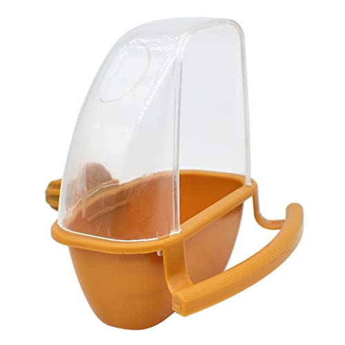 Vogelfutterstation für Sittiche mit Sitzstange, Futterspender für Käfig, kein Durcheinander, spritzwassergeschützt, einfach zu befüllen Vogelfutterstation für Sittiche mit Sitzstange, Futterspender für Käfig, kein Durcheinander, spritzwassergeschützt, einfach zu befüllen von LLINthy